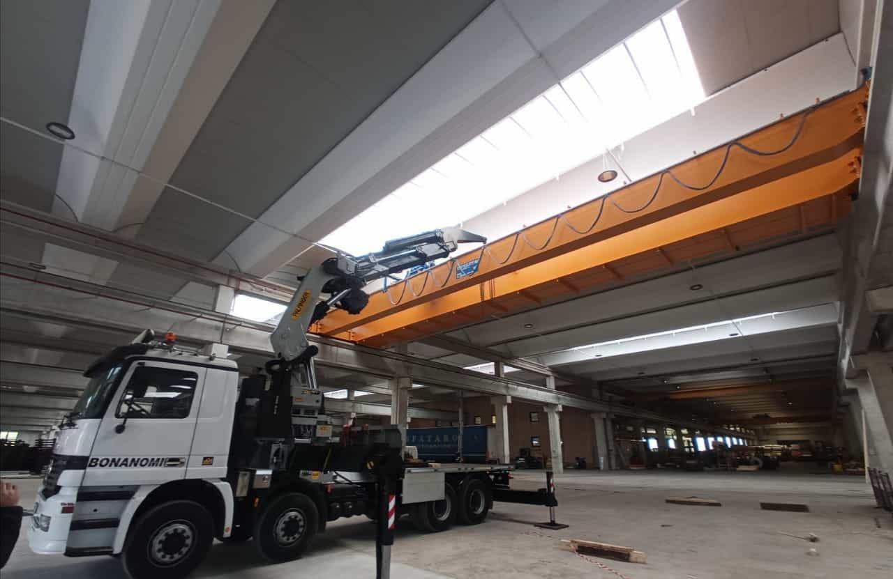 Montaggio carroponte Trasporti Bonanomi